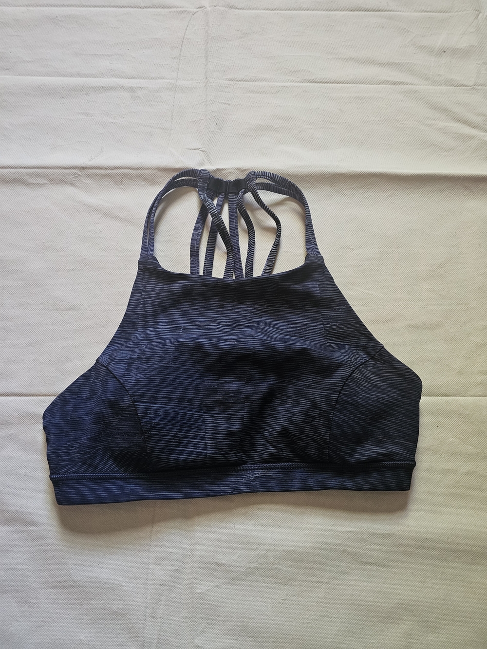 lululemon athletica High Neck Strappy Sports Bra - Dark Slate